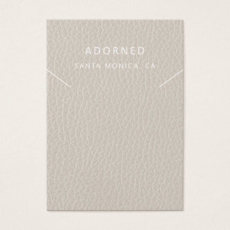 Visning för påfyllnadskort för läder-Chic Visitkort