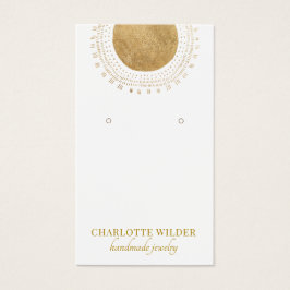 Visning för påläsning av abstrakt Sol-cirkulär i G Visitkort