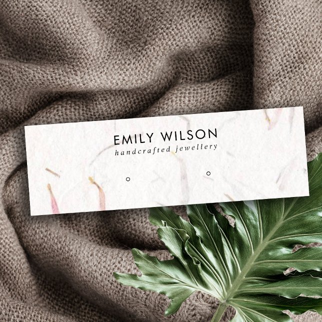  VISNING FÖR PAPPER HANDMADE STUD EARRING MINI VISITKORT (Skapare uppladdad)