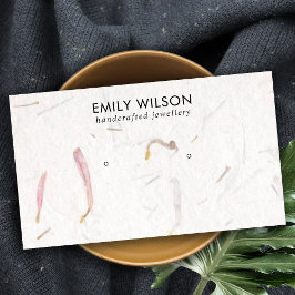 VISNING FÖR PAPPER HANDMADE STUD EARRING VISITKORT