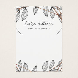 Visning för påskjutsgeometrisk ram-halsband visitkort