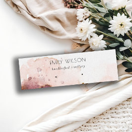 Visning för Rosa av vattenfärgsavläsning för abst Mini Visitkort