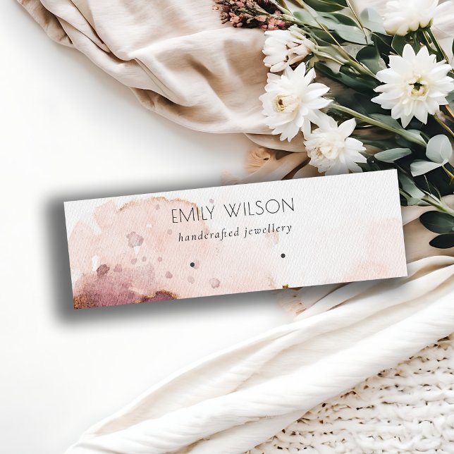 Visning för Rosa av  vattenfärgsavläsning för abst Mini Visitkort (Skapare uppladdad)