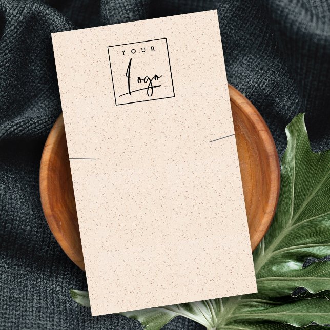 Visning för  Rosa Ceramic Struktur Necklace Logoty Visitkort (Skapare uppladdad)