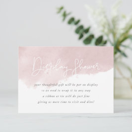 Visning för  Rosa Vattenfärgning Visa ingen figurs Tilläggskort