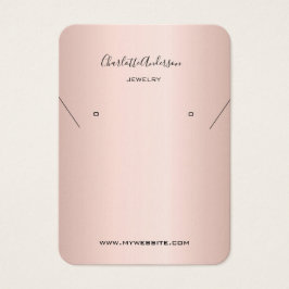 visning för smyckefoto i ro guld visitkort