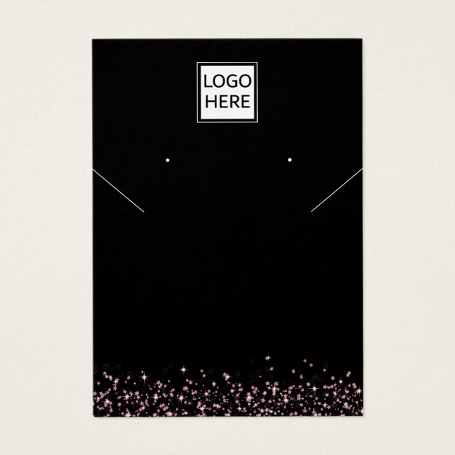 Visning för smyckesörning i modern Elegant anpassn Visitkort (Framsidan)