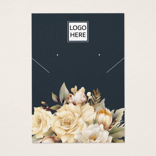 Visning för smyckesörning i modern Elegant anpassn Visitkort (Framsidan)