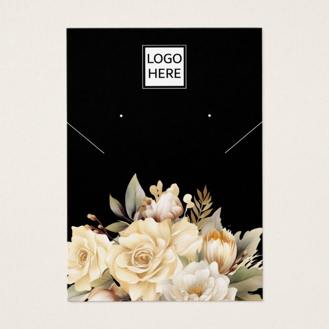 Visning för smyckesörning i modern Elegant anpassn Visitkort (Framsidan)