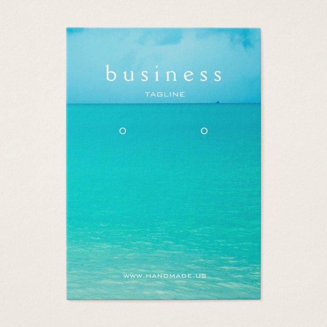 Visning för sommarklocka visitkort (Framsidan)