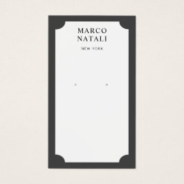 Visning för svart  i elegant visitkort