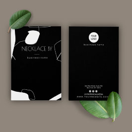 Visning för svart och vit näsborre för abstrakt visitkort