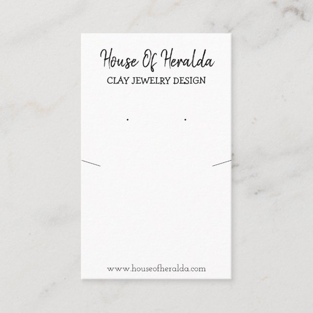 Visning för svartvit halsbränna visitkort (Framsida)