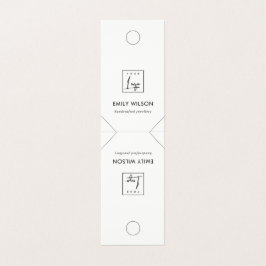 Visning för svartvit hangning i minsta Chic för Ne Visitkort