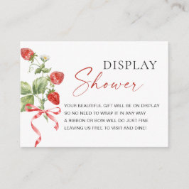 Visning för trendigets vattenfärgsjordgubbsjordgub tilläggskort