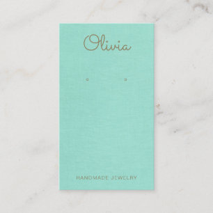 Visning för Turcos Blue Script-avläsning Visitkort