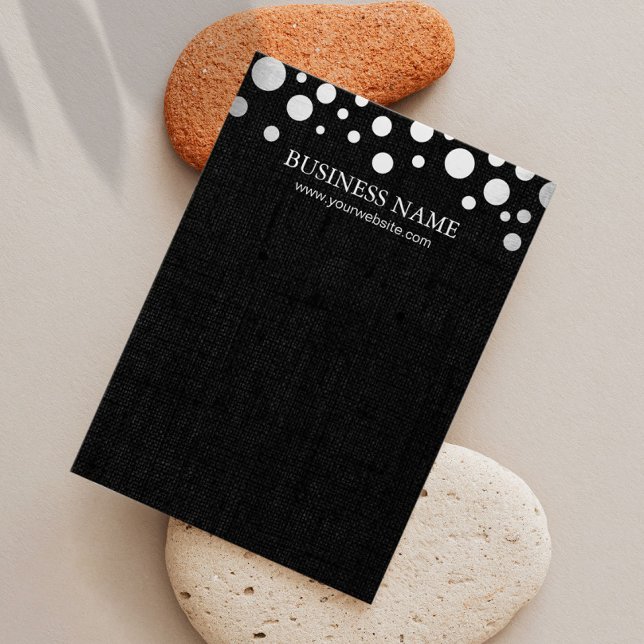 Visning för uppläsning av Linen Earring-Mörk i Mod Visitkort (Skapare uppladdad)