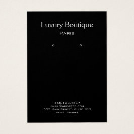 Visning för vanlig minimal svartvit juveleraravläs visitkort