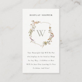 Visning för Vapensköld av Wildblomma, babystövel Tilläggskort