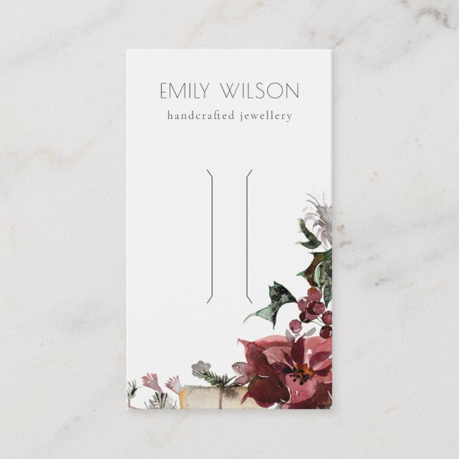 Visning för värmeavskärmning av vintern visitkort (Framsida)