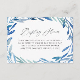 Visning för vattenfärgsflottan Löv Möhippa  Shower Tilläggskort