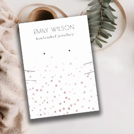 Visning för vattenfärgskonfetti avläsning av Neck Visitkort