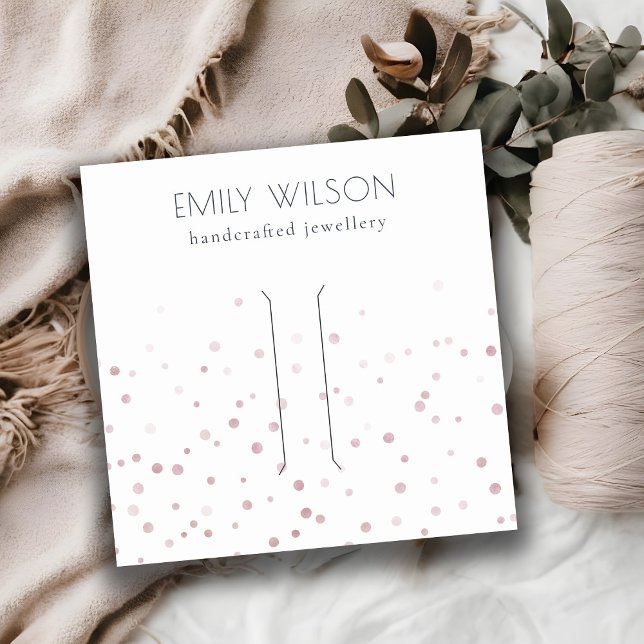 Visning för  vattenfärgskonfetti lageravklipp fyrkantigt visitkort (Skapare uppladdad)