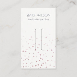 Visning för vattenfärgskonfetti lageravklipp visitkort