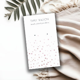 Visning för vattenfärgskonfetti stud-avläsning visitkort