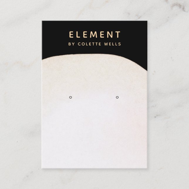 Visning för vattenfärgsminimalistisk vattenfärgsav visitkort (Framsida)