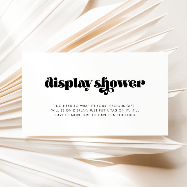 Visning för vintage Retro Script- Tilläggskort (Skapare uppladdad)