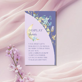 Visning för Whimsique Måne Lila Baby Shower Tilläggskort