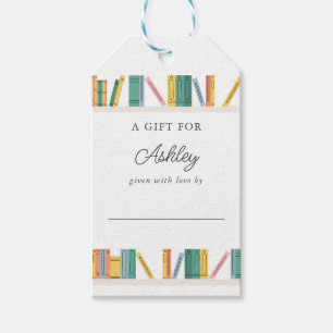 Visning i Bok Theme Storybook Baby Shower Presentetikett
