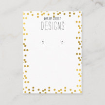 Visning kort för avläsning av Guld Polka dots