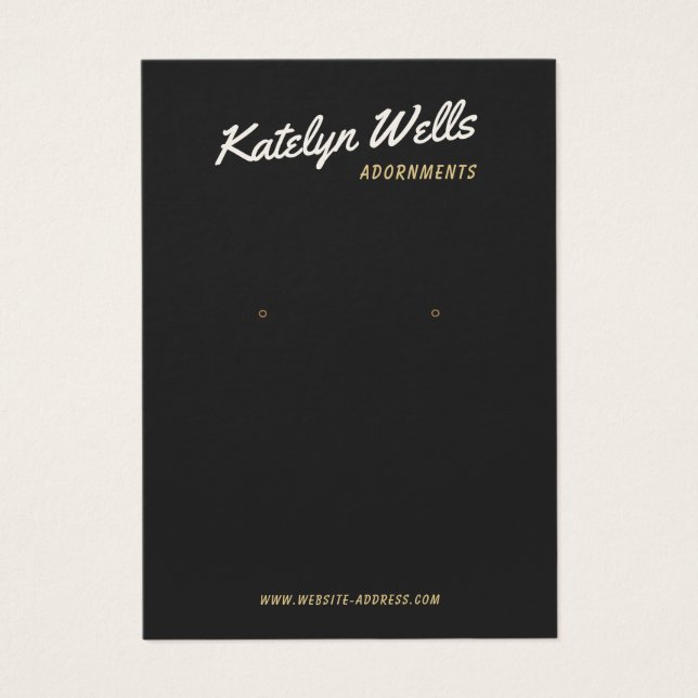 Visning-kort för coola av Svart -registrering av å Visitkort (Framsidan)