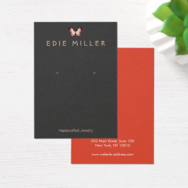 Visning-kort för elegant Butterfly-avläsning Visitkort