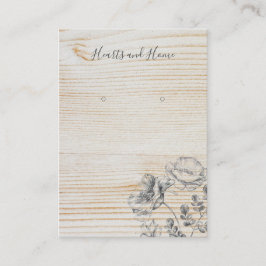 Visning-kort för enkel skiss av Blommigt- Visitkort