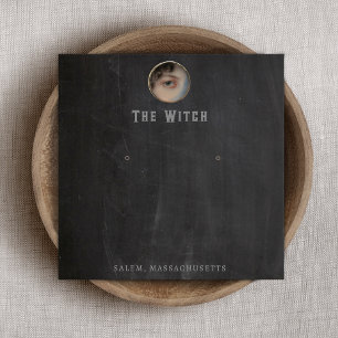 Visning-kort för Halloween Witch Öga- Fyrkantigt Visitkort