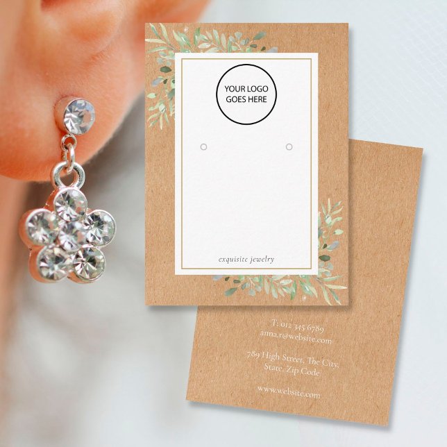 Visning-kort för Logotyp rustik avläsning Visitkort (Skapare uppladdad)