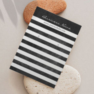 Visning Modern Black & White Rand Visitkort