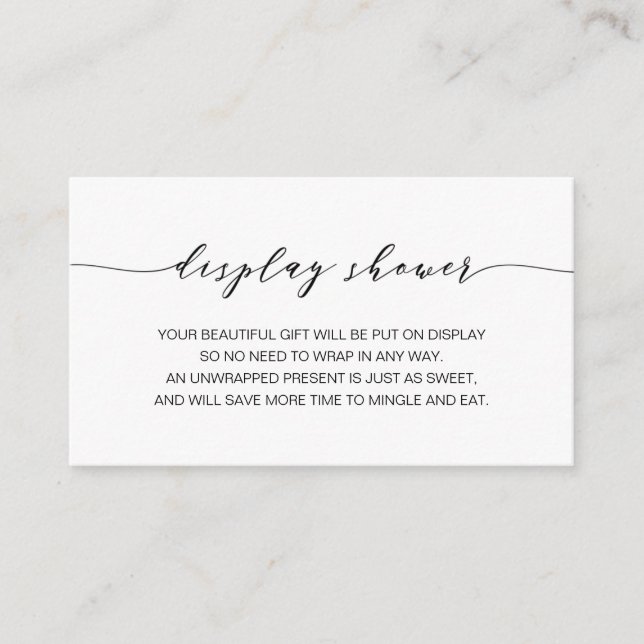 Visning Shower Baby-inmatningskort Tilläggskort (Framsida)