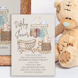 Visning Shower Boho Nursery Gift Märkre Tilläggskort