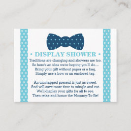 Visning Shower Card, Little Man, Bow Tie Tilläggskort