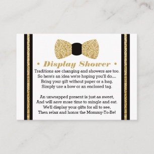 Visning Shower Card, Little Man, Bow Tie Tilläggskort