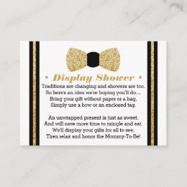 Visning Shower Card, Little Man, Bow Tie Tilläggskort