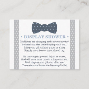 Visning Shower Card, Little Man, Bow Tie Tilläggskort