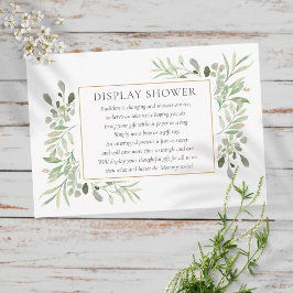 Visning Shower Greenery Foliage Tilläggskort