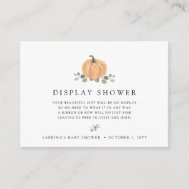 Visning Shower-hölje | Pumpkin för färgen Fall Wat Tilläggskort