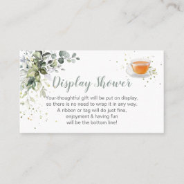 Visning Shower-höljet Baby är ett brytkort Placeringskort