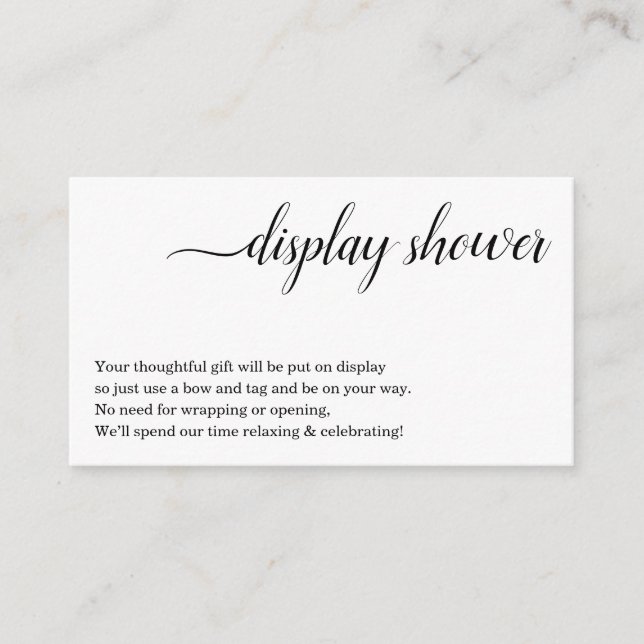 Visning Shower-infogning för inbjudan (Framsida)